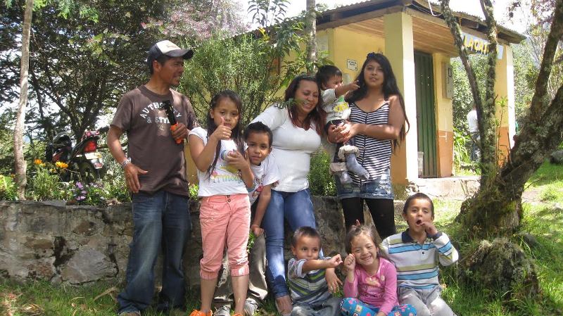 Foto de familia ex habitante de calle